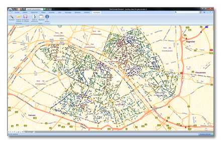 Sectorisation sur points